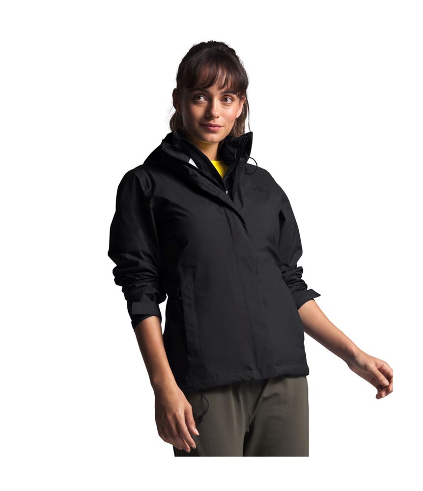 Chaqueta Venture 2 Impermeable Negra Mujer North Face - thenorthfaceco