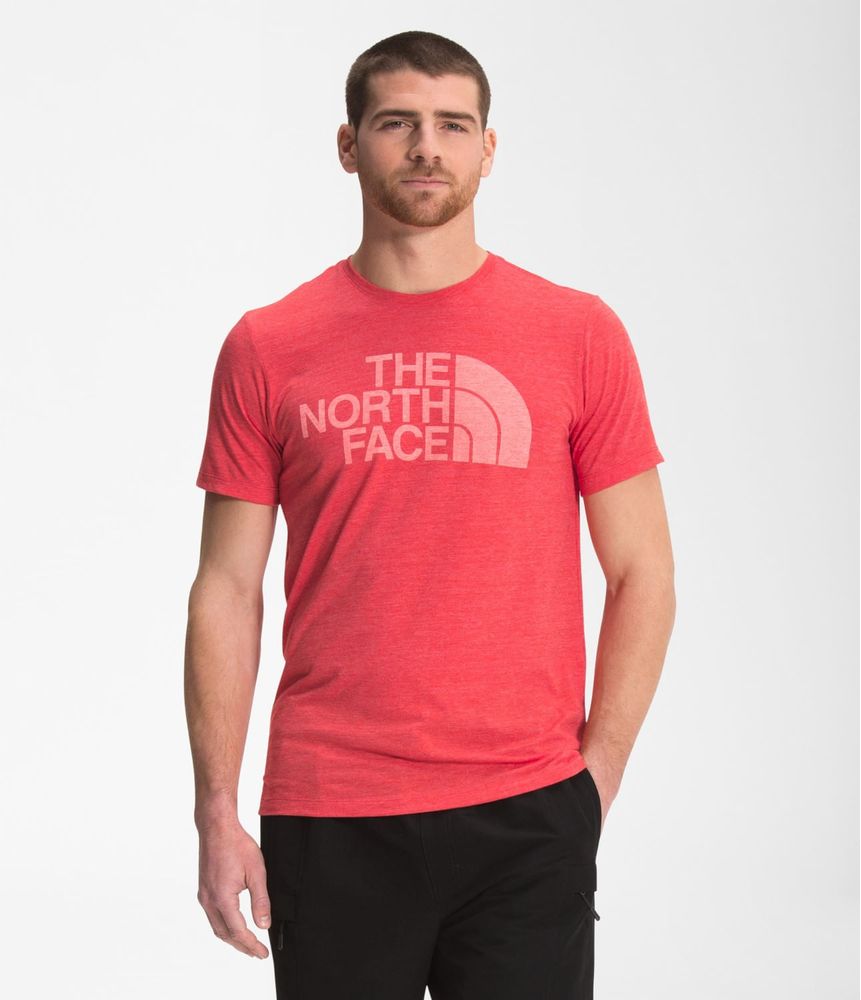 camiseta-manga-corta-half-dome-triblend-hombre-roja-the-north-face