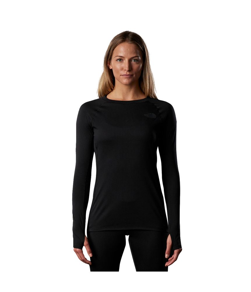 Camiseta-Dotknit-Crew-Termica-Negra-Mujer-The-North-Face-L