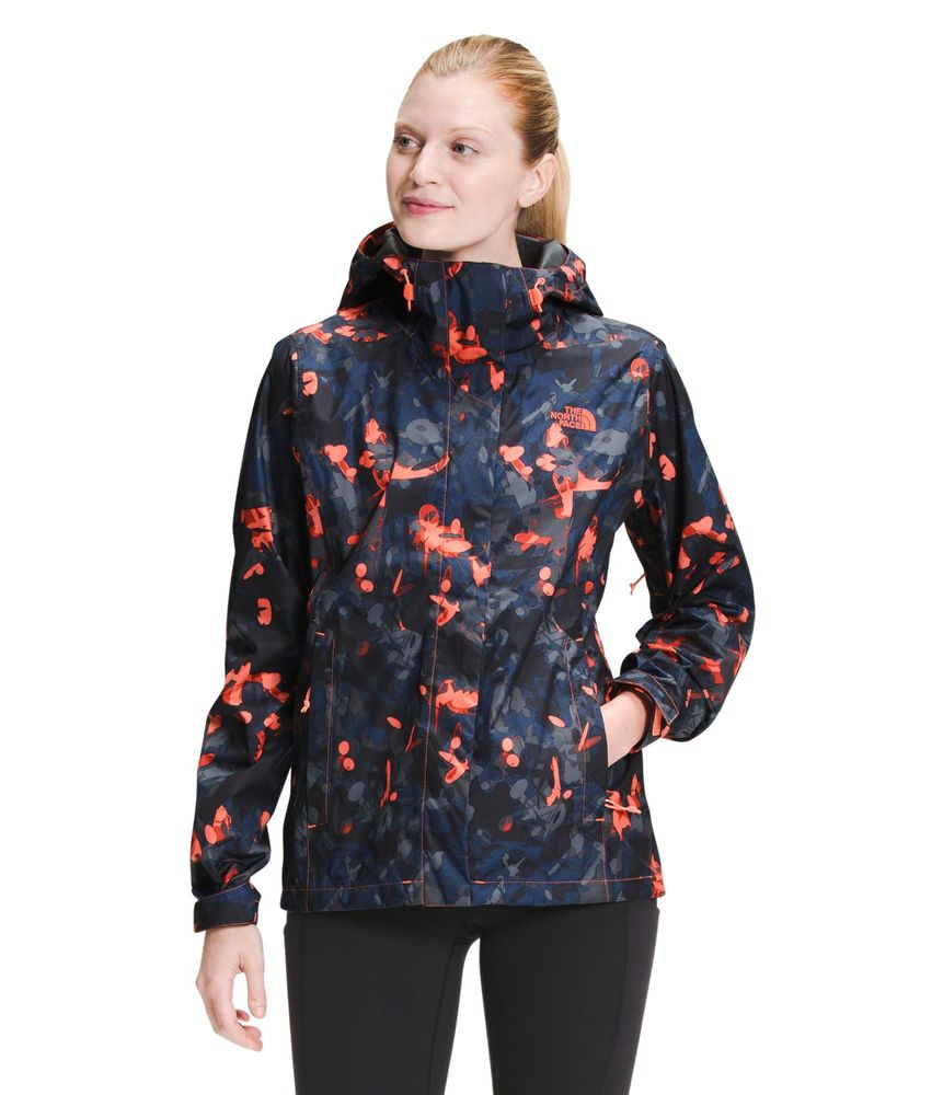 Chaqueta-Printed-Venture-2-Impermeable-Azul-Mujer-The-North-Face--XS