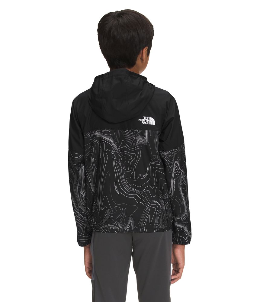 Chaqueta-Printed-Windwall-Negra-Niño-The-North-Face