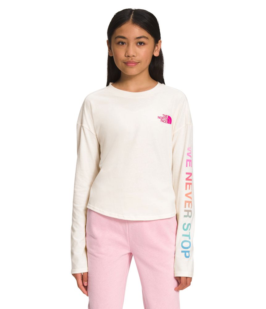 Camiseta-Graphic-Tee-Blanco-Niña-The-North-Face