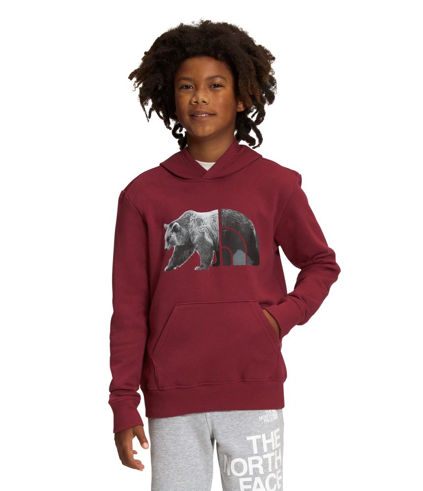 Buzo-Camp-Fleece-P-O-Deportivo-Vinotinto-Niño-The-North-Face