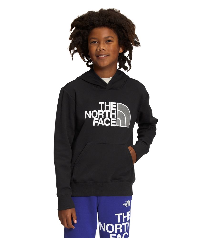 Buzo-Camp-Fleece-P-O-Deportivo-Negro-Niño-The-North-Face