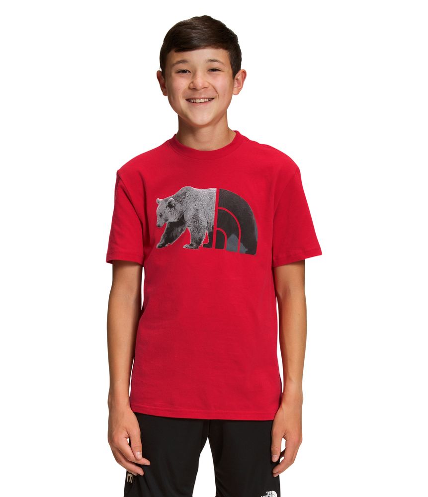 Camiseta-Graphic-Tee-Manga-Corta-Roja-Niño-The-North-Face