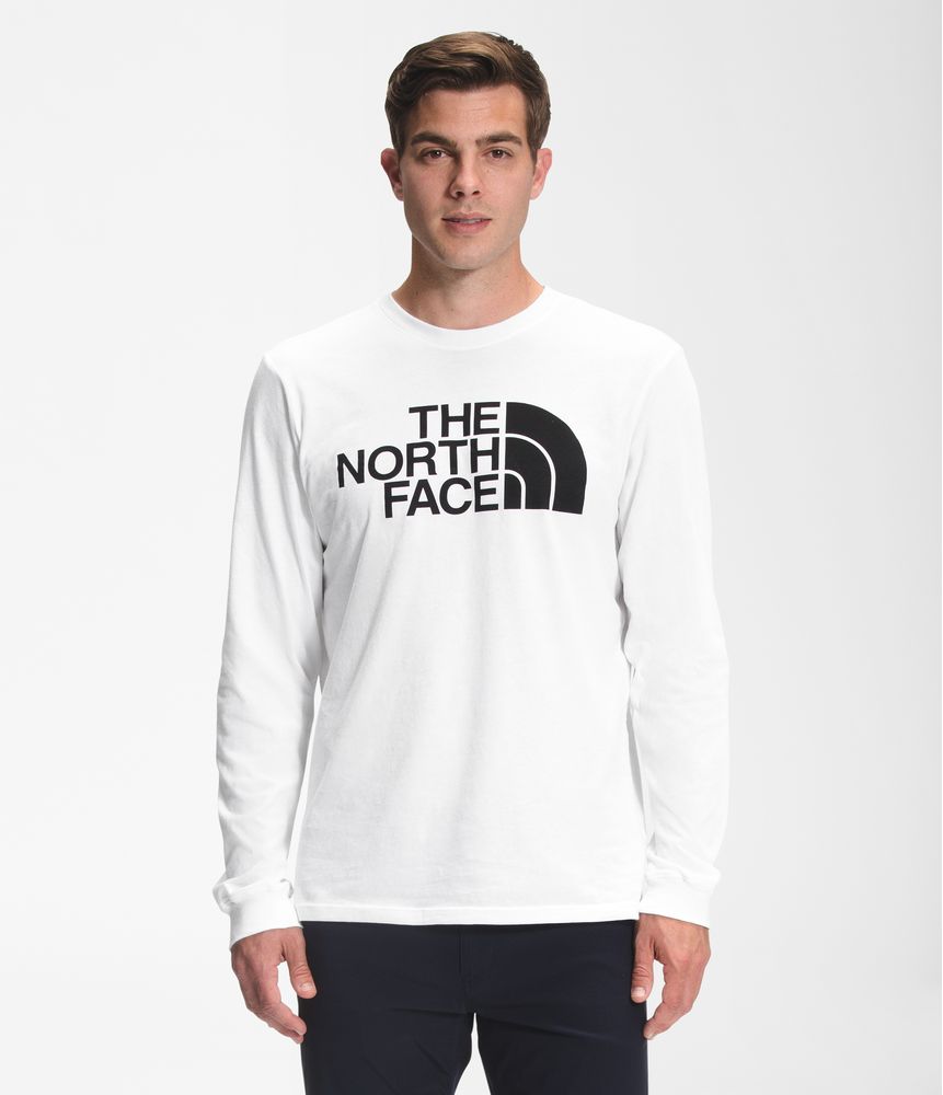 Camiseta-Half-Dome-Tee-Manga-Larga-Blanca-Hombre-The-North-Face