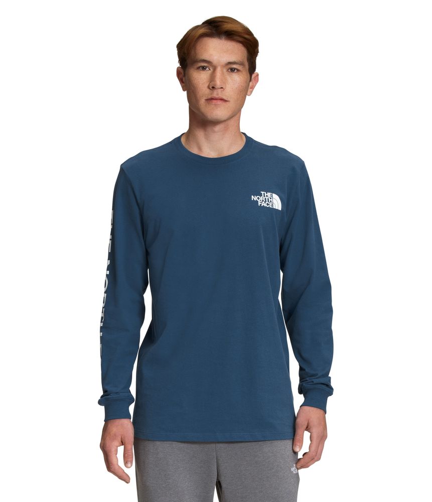 Camiseta-Tnf-Sleeve-Hi-Manga-Larga-Azul-Hombre-The-North-Face-