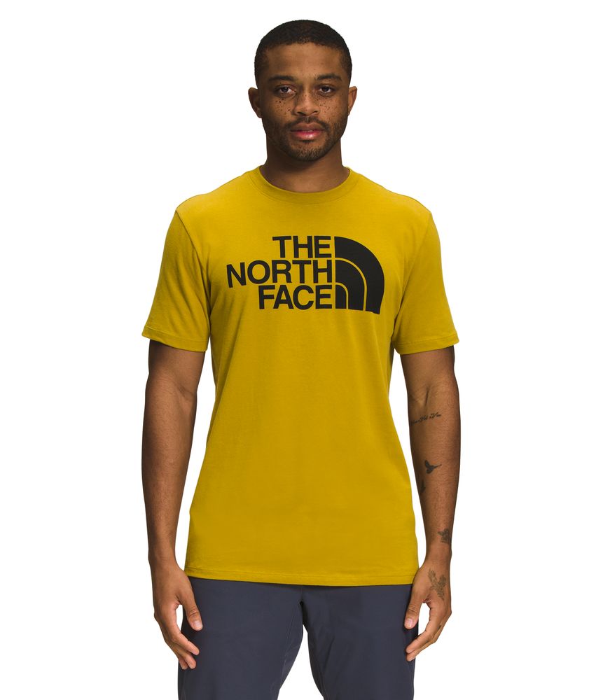 Camiseta-Half-Dome-Tee-Manga-Corta-Mostaza-Hombre-The-North-Face