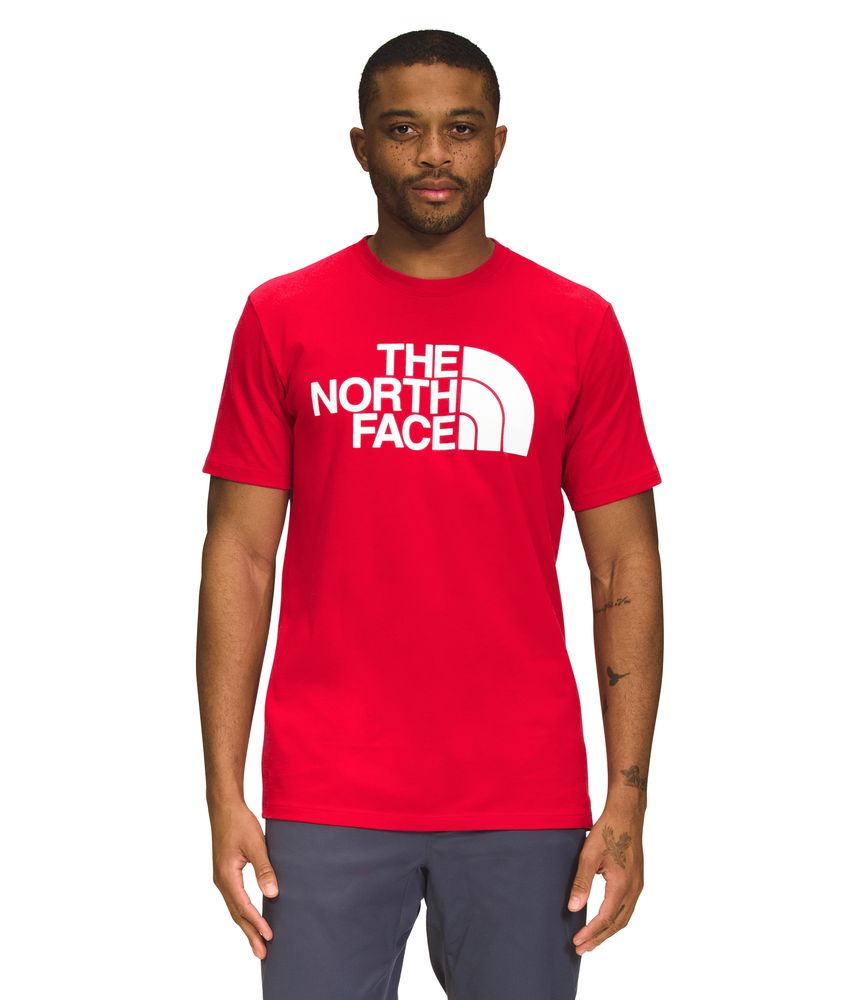 Camiseta-Half-Dome-Tee-Manga-Corta-Roja-Hombre-The-North-Face