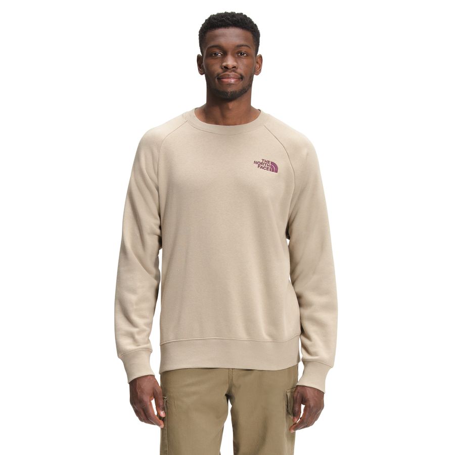 Compra Buzo Simple Logo Crew Hombre Beige The North Face en The North Face Tienda Oficial thenorthfaceco