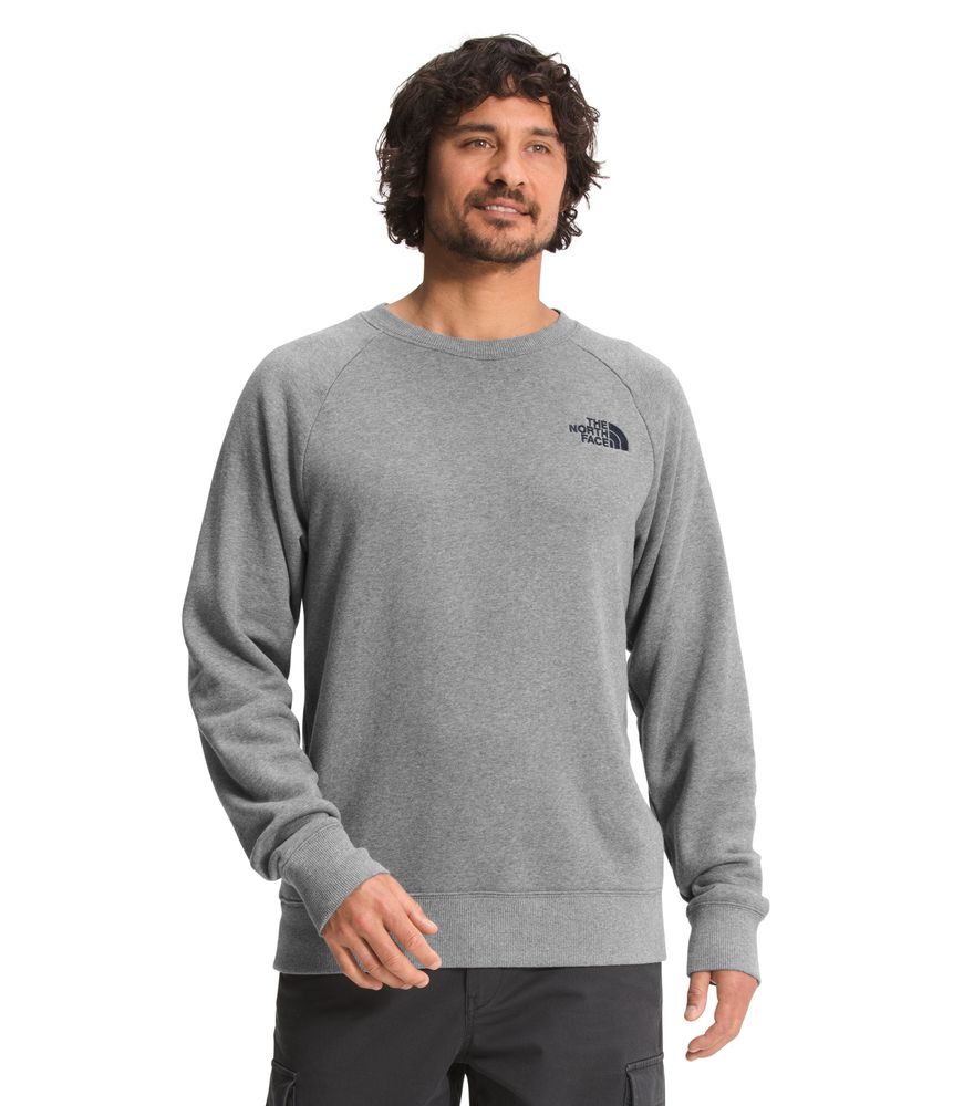 Buzo-Simple-Logo-Crew-Hombre-Gris-The-North-Face