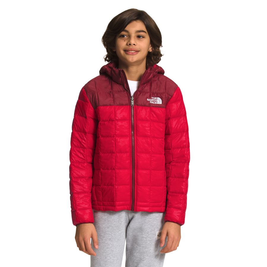 Compra Chaqueta Thermoball Hooded Jacket Rojo Nino The North Face en Tienda Oficial thenorthfaceco