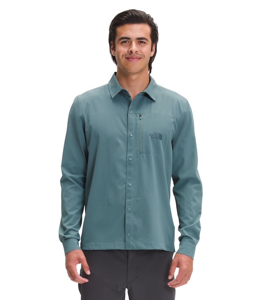 Camisa-First-Trail-Upf-L-S-Shirt-Azul-Hombre-The-North-Face