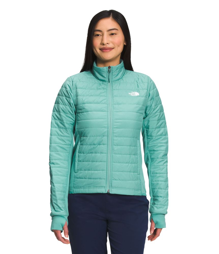 Chaqueta-Canyonlands-Hybrid-Termica-Verde-Mujer-The-North-Face
