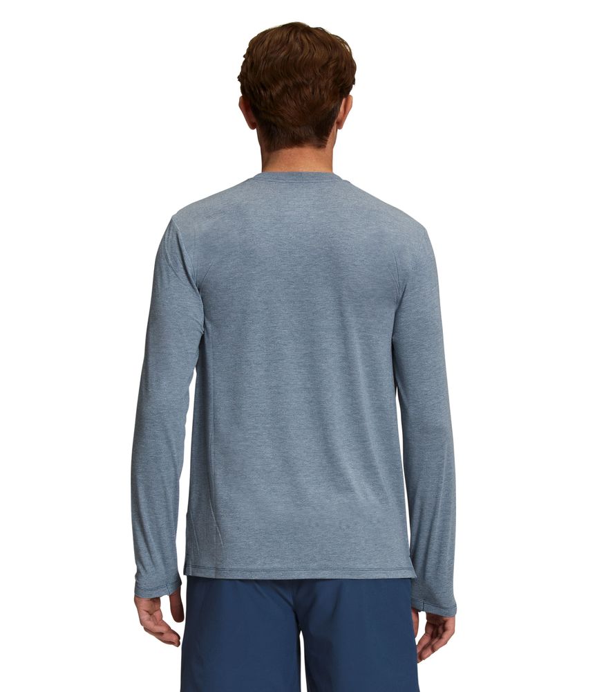 Camiseta-Wander-L-S-Azul-Hombre-The-North-Face