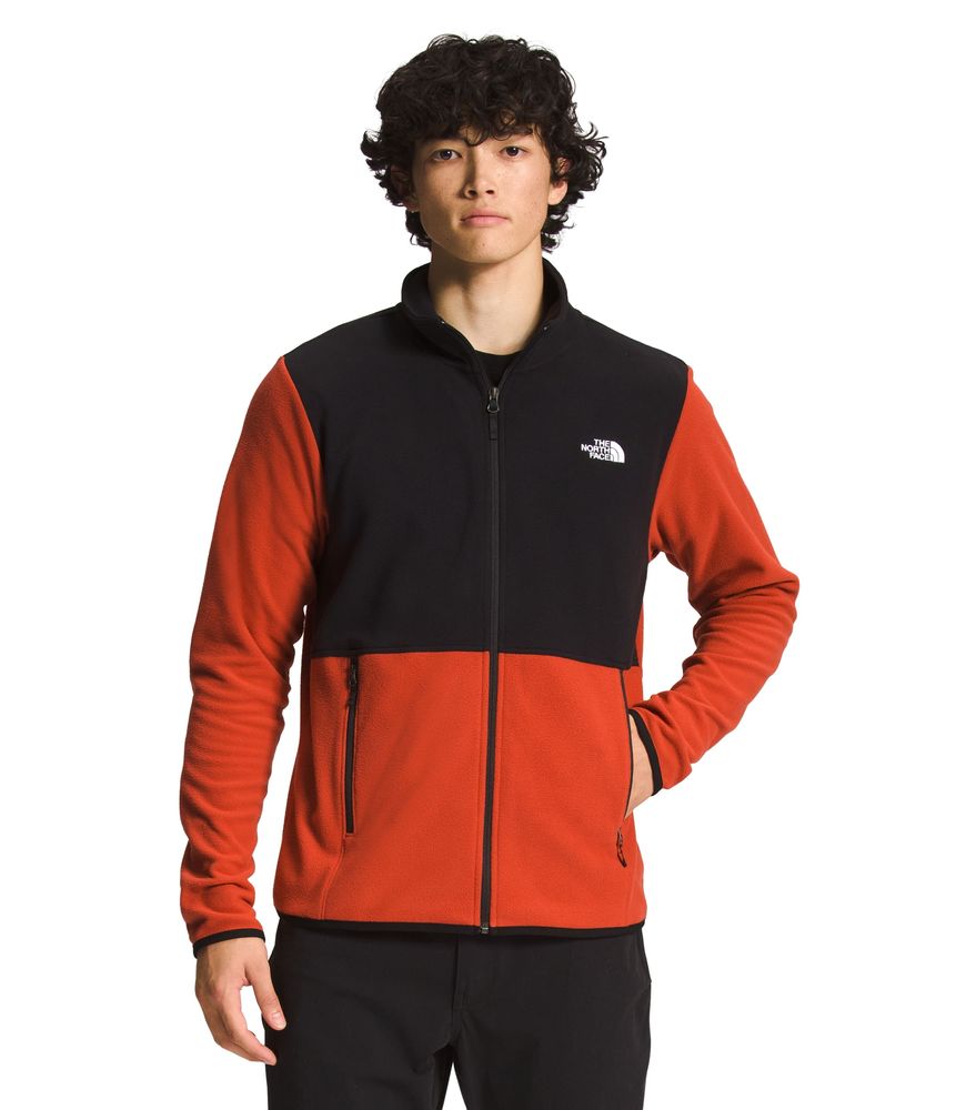 Chaqueta-Tka-Glacier-Full-Zip-Polar-Naranja-Hombre-The-North-Face