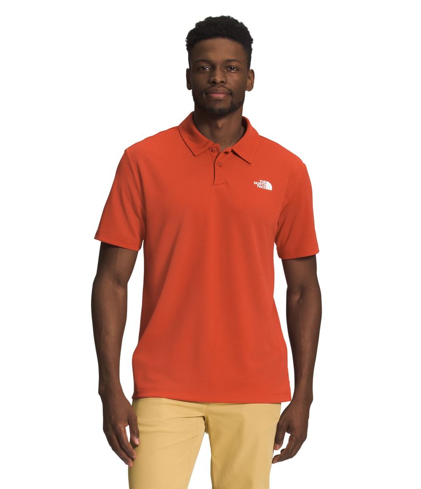 Camiseta-Wander-Polo-Hombre-Naranja-The-North-Face