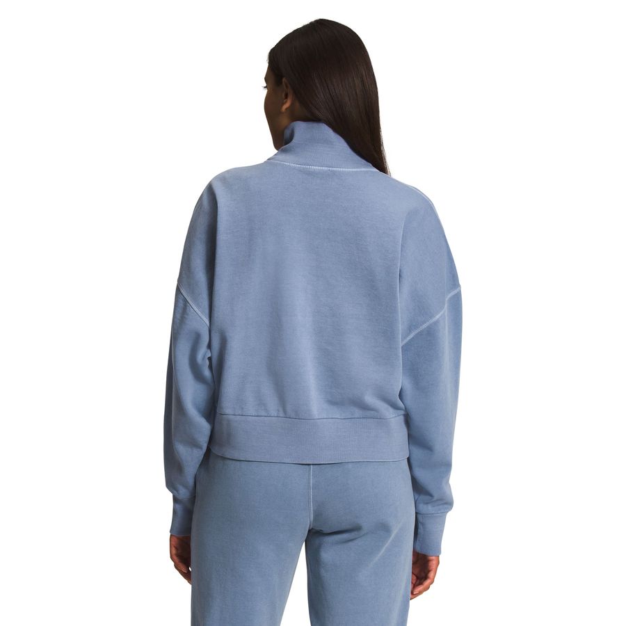The North Face Garment-Dyed Mock Neck Sweatshirt