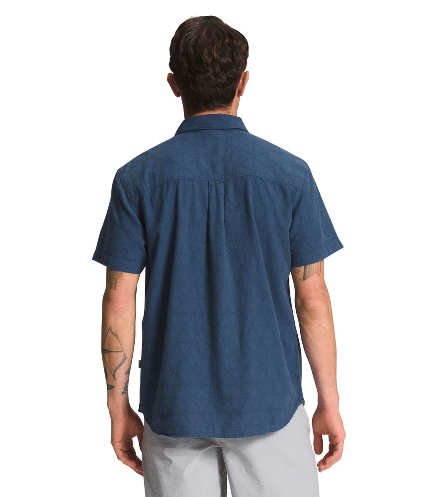 Camisa-Loghill-Jacquard-Shirt-Azul-Hombre-The-North-Face