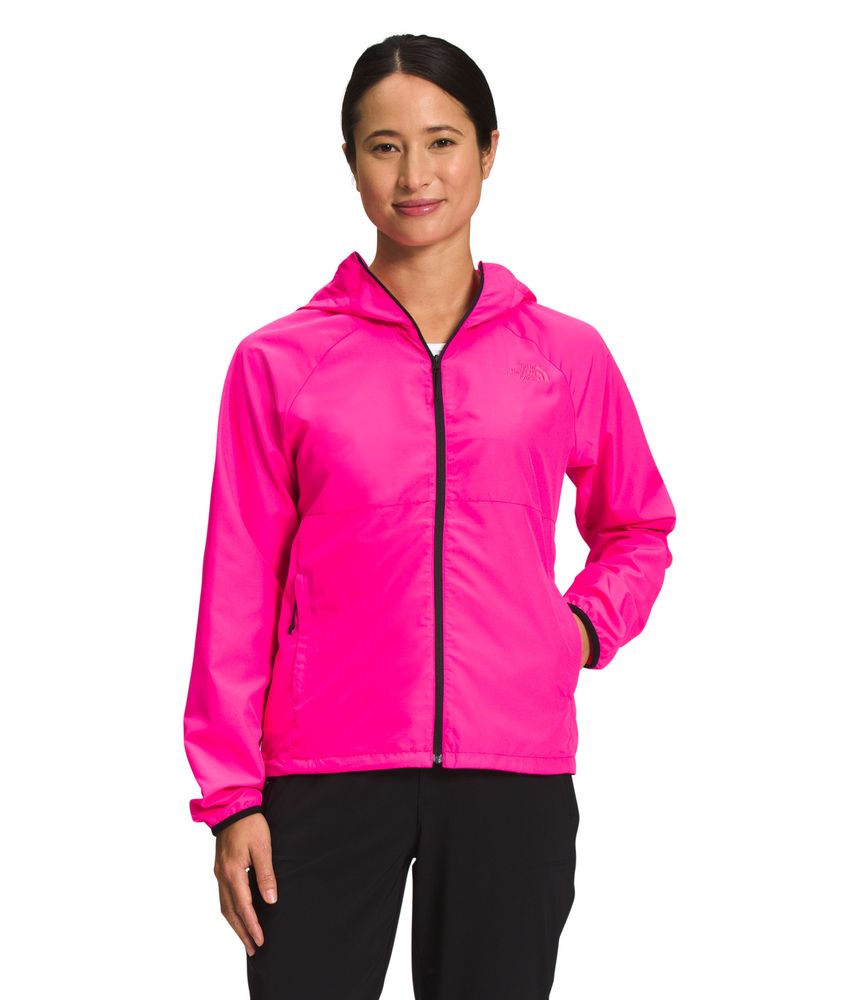 Chaqueta-Flyweight-Hoodie-2.0-Rompevientos-Rosada-Mujer-The-North-Face-M