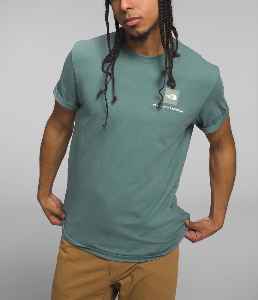 Camiseta-Box-Nse-Tee-Manga-Corta-Verde-Hombre-The-North-Face