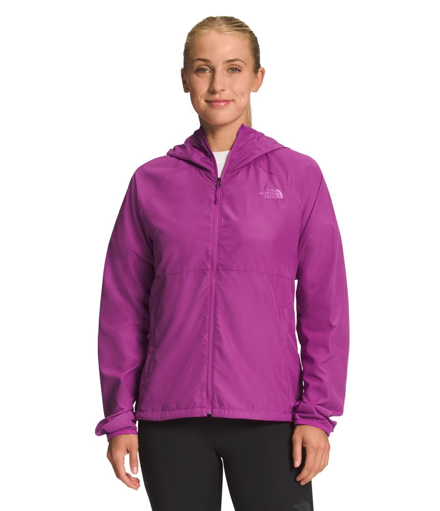 Compra Chaqueta Flyweight Hoodie Rompevientos Purpura Mujer