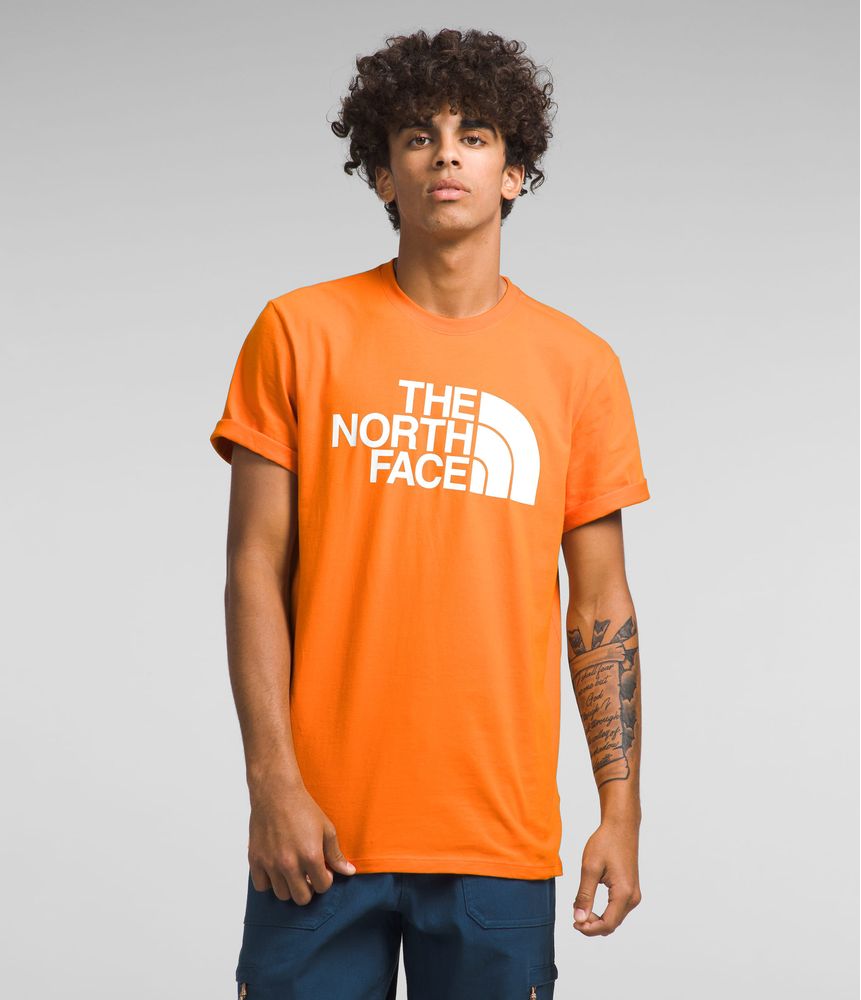 Camiseta-Half-Dome-Manga-Corta-Naranja-Hombre-The-North-Face