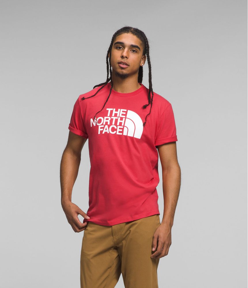 The North Face Logo Compra Camiseta Half Dome Manga Corta Roja