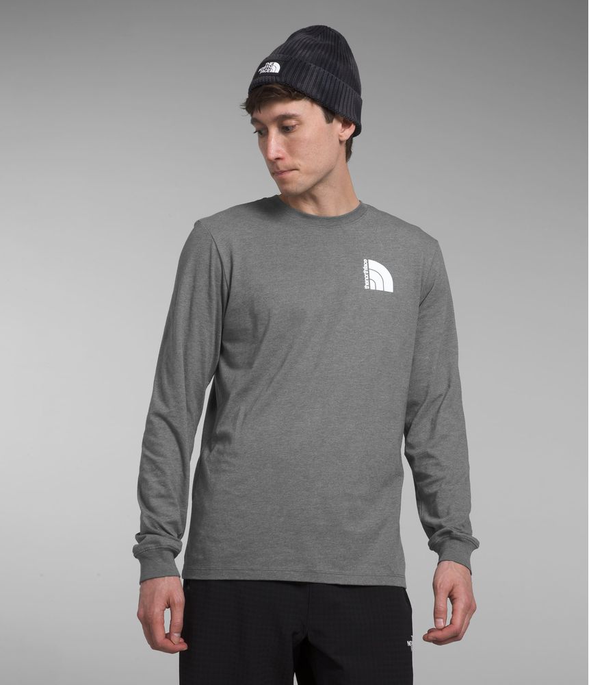Camiseta-L-S-Jumbo-Half-Dome-Tee-Gris-Hombre-The-North-Face
