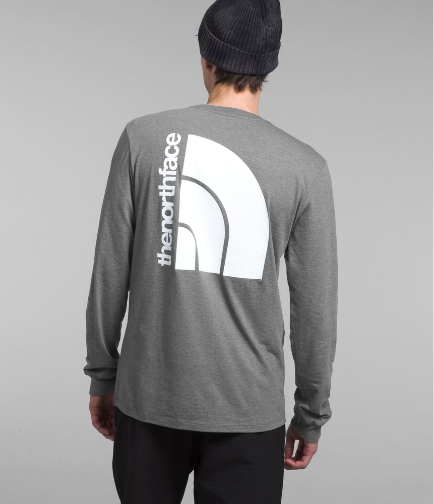 Camiseta-L-S-Jumbo-Half-Dome-Tee-Gris-Hombre-The-North-Face