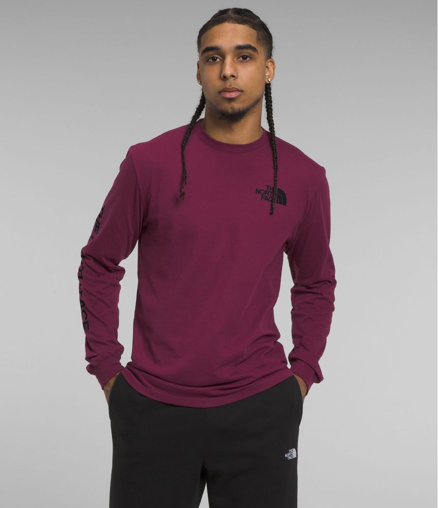 Camiseta-L-S-Sleeve-Hit-Graphic-Tee-Morada-Hombre-The-North-Face