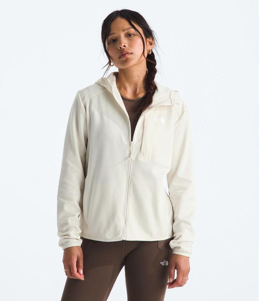Chaqueta-Tnf-Performance-Fleece-Full-Zip-Hoodie-Blanca-Mujer-The-North-Face