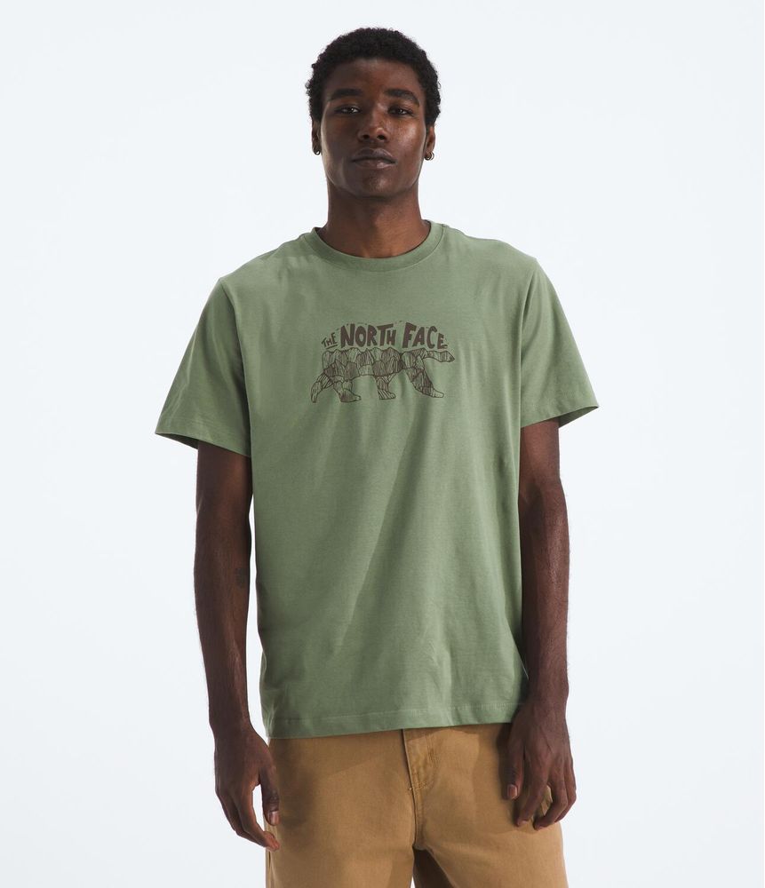 Camiseta-Evolution-Tnf-Bear-Short-Sleeve-Tee-Graphic-Verde-Hombre-The-North-Face