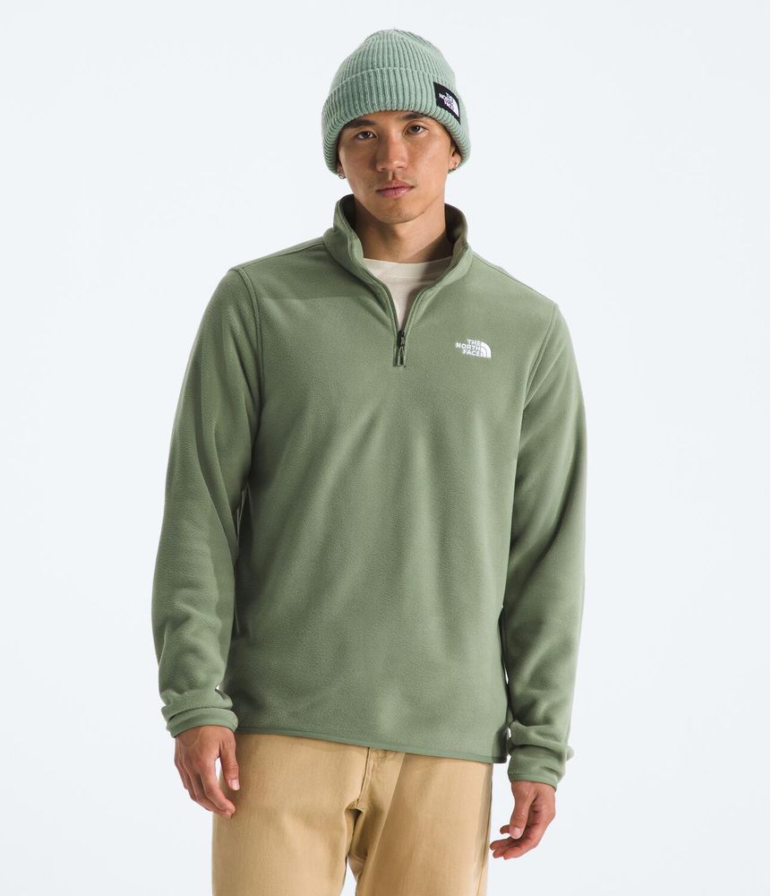 Chaqueta-Glacier-Fleece-1-4-Zip-Jacket-Verde-Hombre-The-North-Face