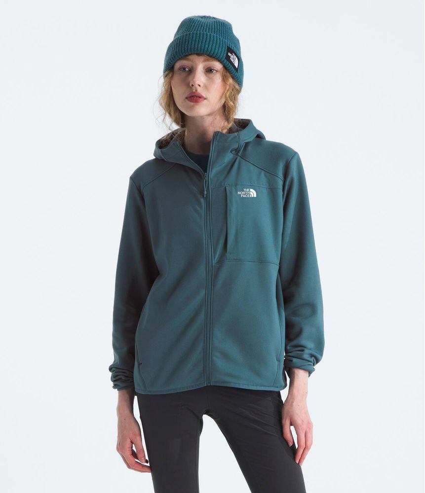 Chaqueta-Tnf-Performance-Fleece-Full-Zip-Hoodie-Azul-Mujer-The-North-Face
