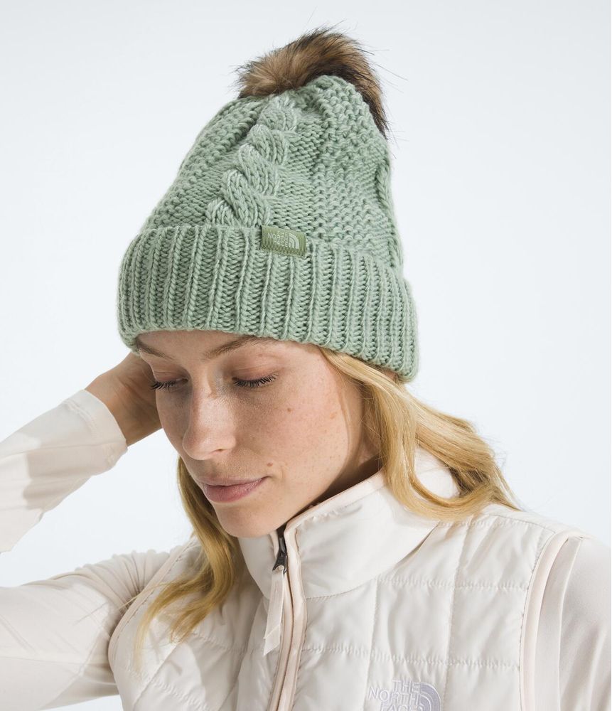 Gorro-Oh-Mega-Fur-Pom-Beanie-Verde-Mujer-The-North-Face-